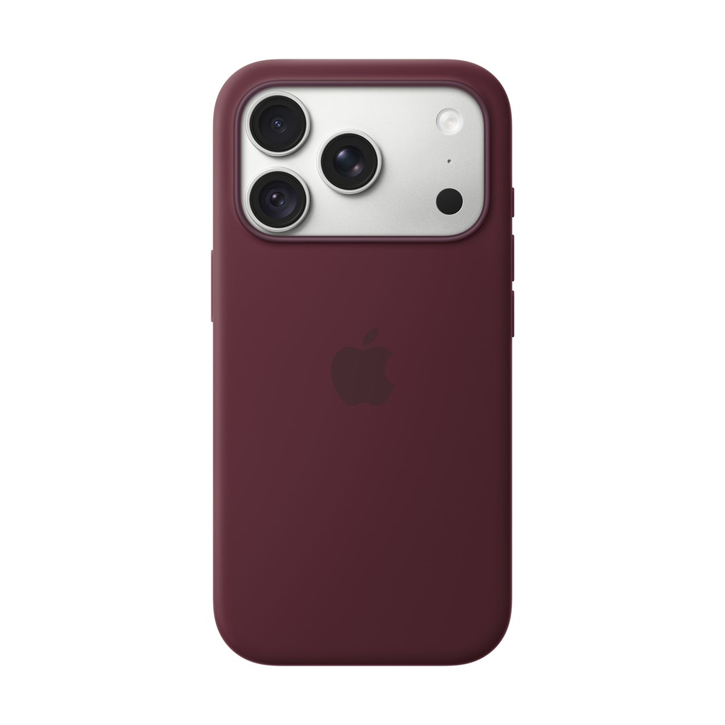 Funda de silicona Apple con MagSafe para el iPhone 18 Pro - Burdeos