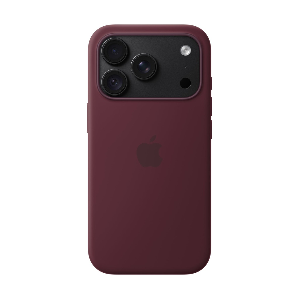 Funda de silicona Apple con MagSafe para el iPhone 18 Pro - Burdeos