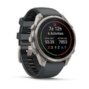 Garmin fēnix 9 Pro 4G 47 mm Titanio (Titanium) + correa Silicona Grafito, Negro