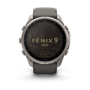 Garmin fēnix 9 Pro 4G 47 mm Titanio (Titanium) + correa Silicona Grafito, Negro