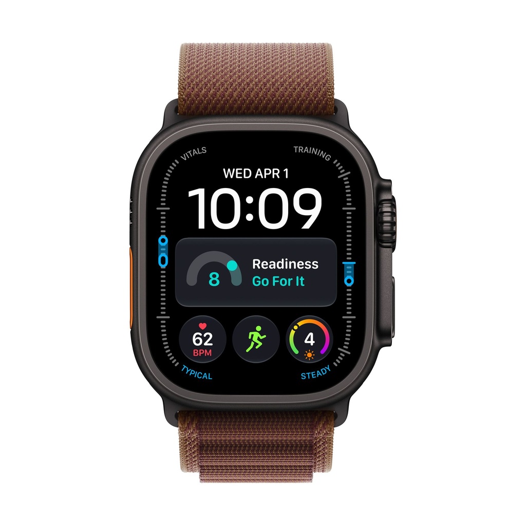 Apple Watch Ultra 4 GPS + Cellular 49mm Titanio Negro con Correa Alpine Loop Burdeos (Burgundy ) - Talla M