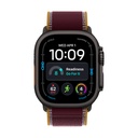 Apple Watch Ultra 4 GPS + Cellular 49mm Titanio Negro con Correa Trail Loop Burdeos (Burgundy) - Talla M/L