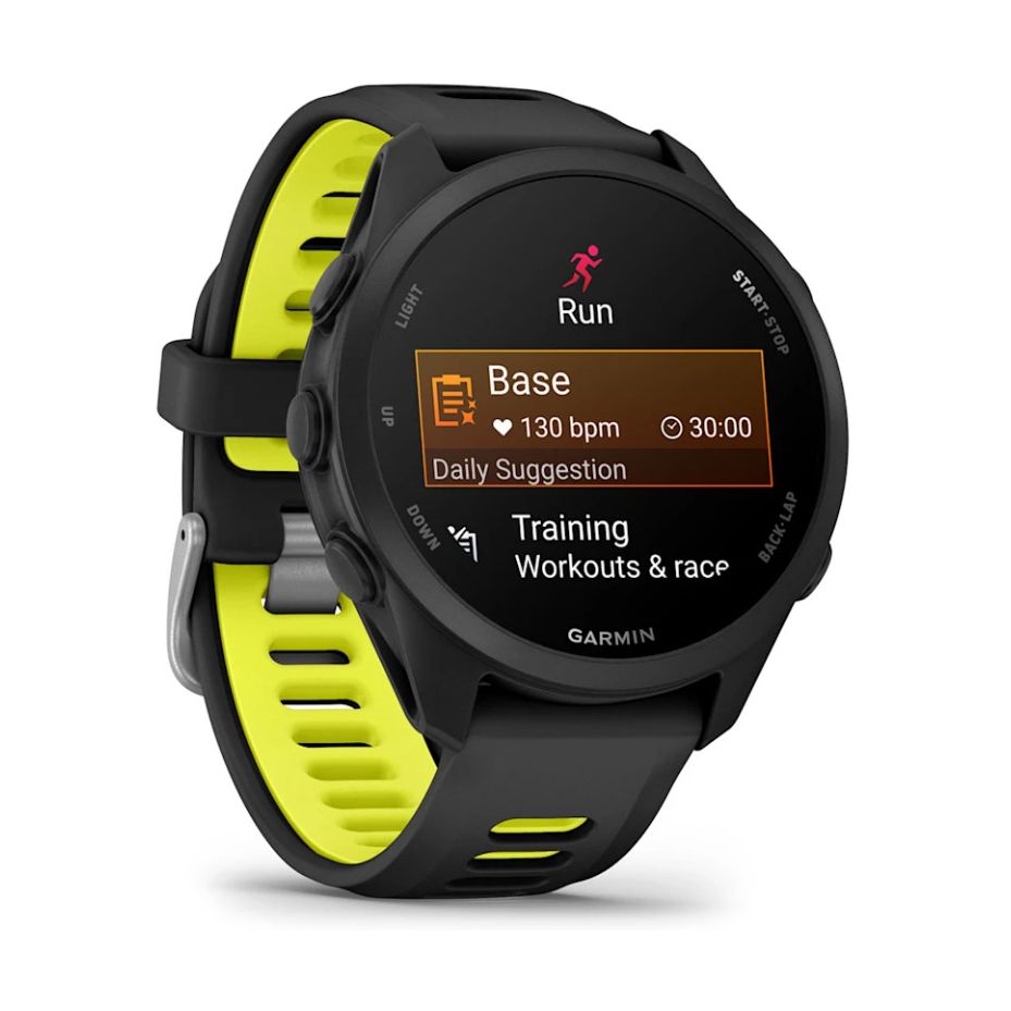 Garmin Forerunner 170 Music 42mm Smartwatch Negro con Correa Negro/Amarillo