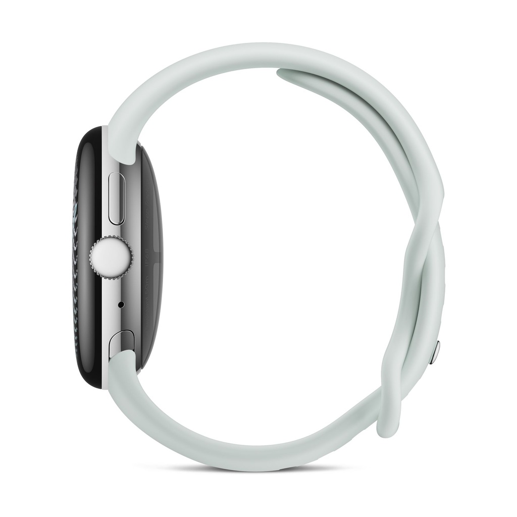 Google Pixel Watch 5 Plata (Polished Silver) y correa deportiva Gris Niebla (Fog)