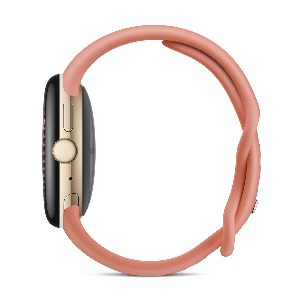 Google Pixel Watch 5 41mm Bluetooth Aluminio Dorado (Champagne Gold) y correa deportiva Rosa (Canyon)