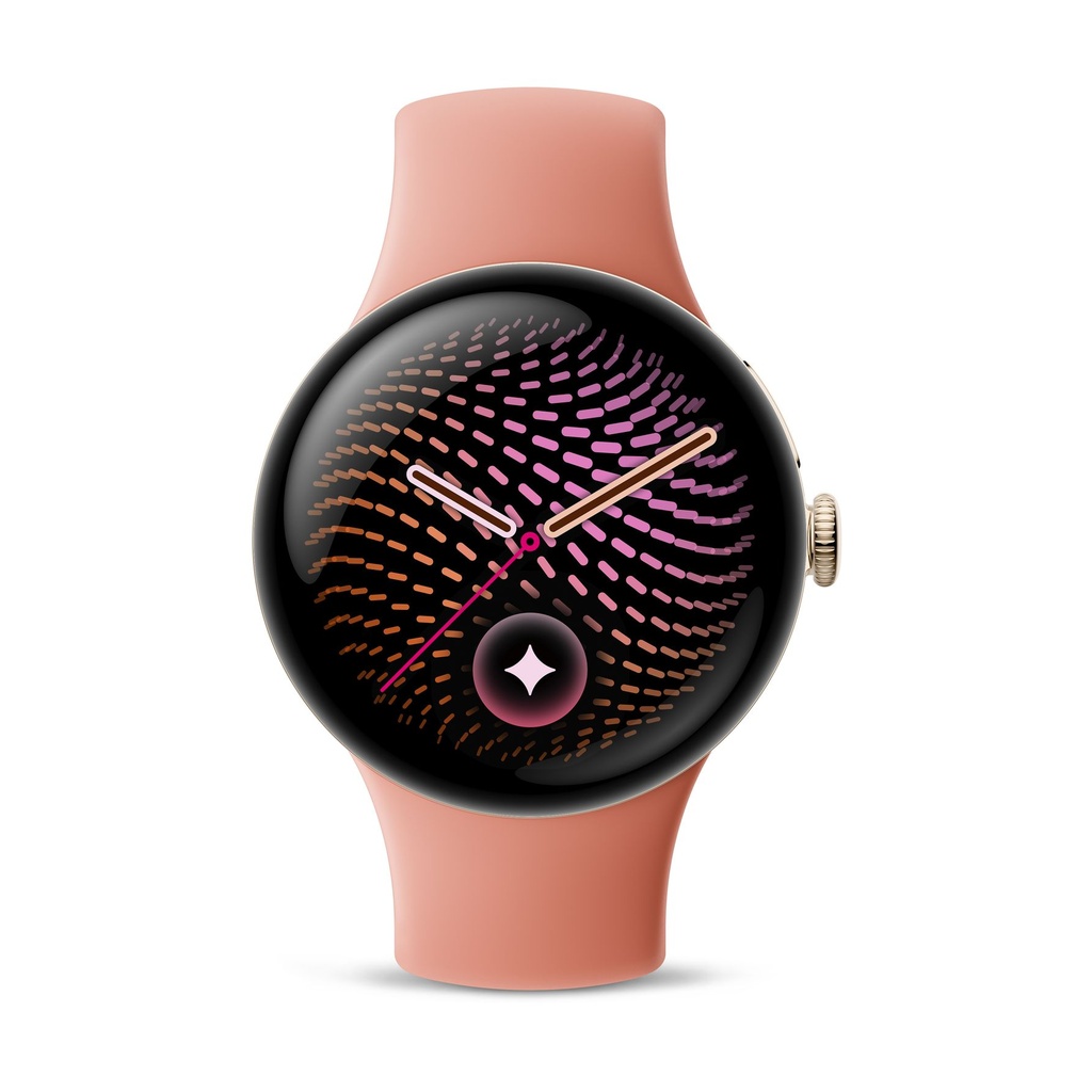 Google Pixel Watch 5 41mm Bluetooth Aluminio Dorado (Champagne Gold) y correa deportiva Rosa (Canyon)