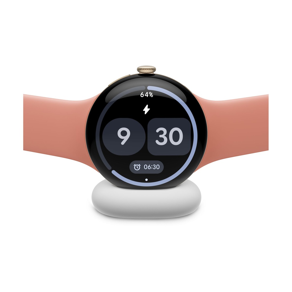 Google Pixel Watch 5 41mm Bluetooth Aluminio Dorado (Champagne Gold) y correa deportiva Rosa (Canyon)