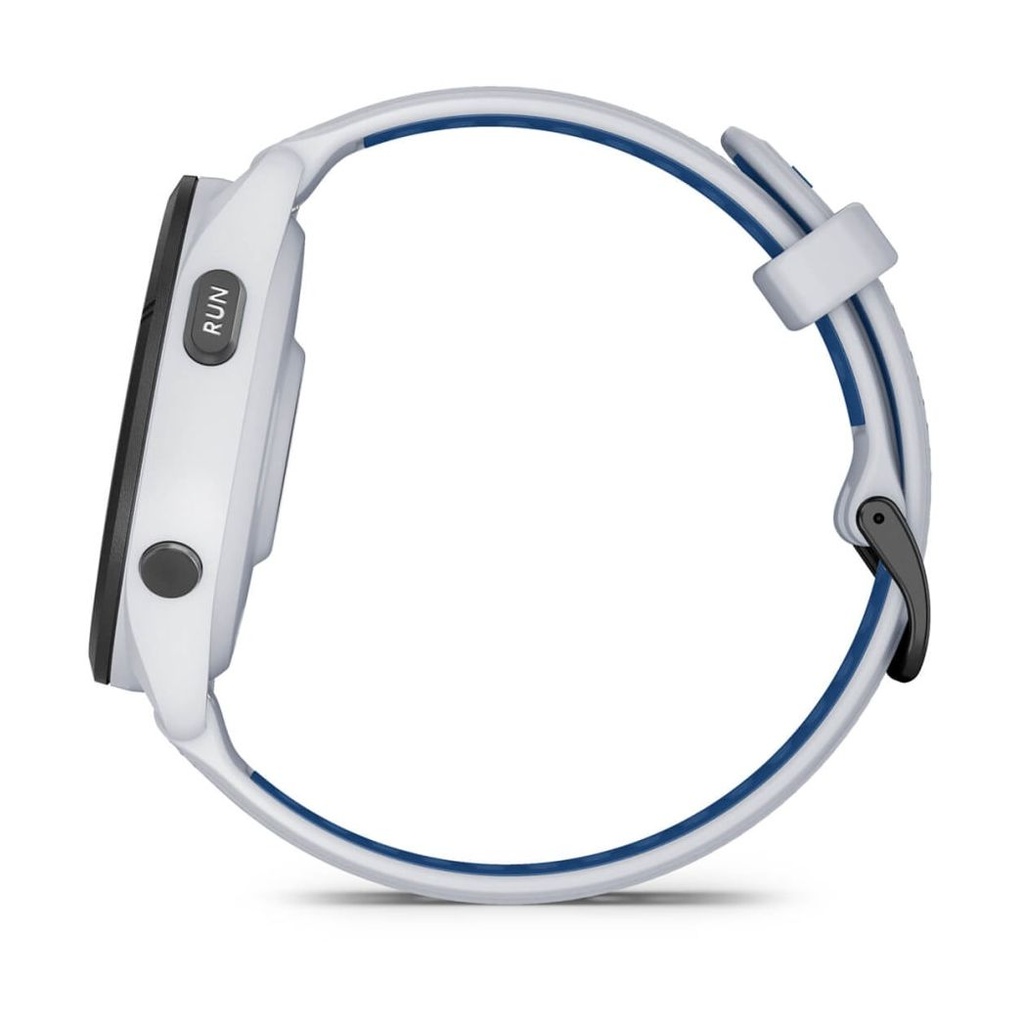 Garmin Forerunner 265 46mm GPS Bisel Negro con Correa Silicona Blanco/Azul