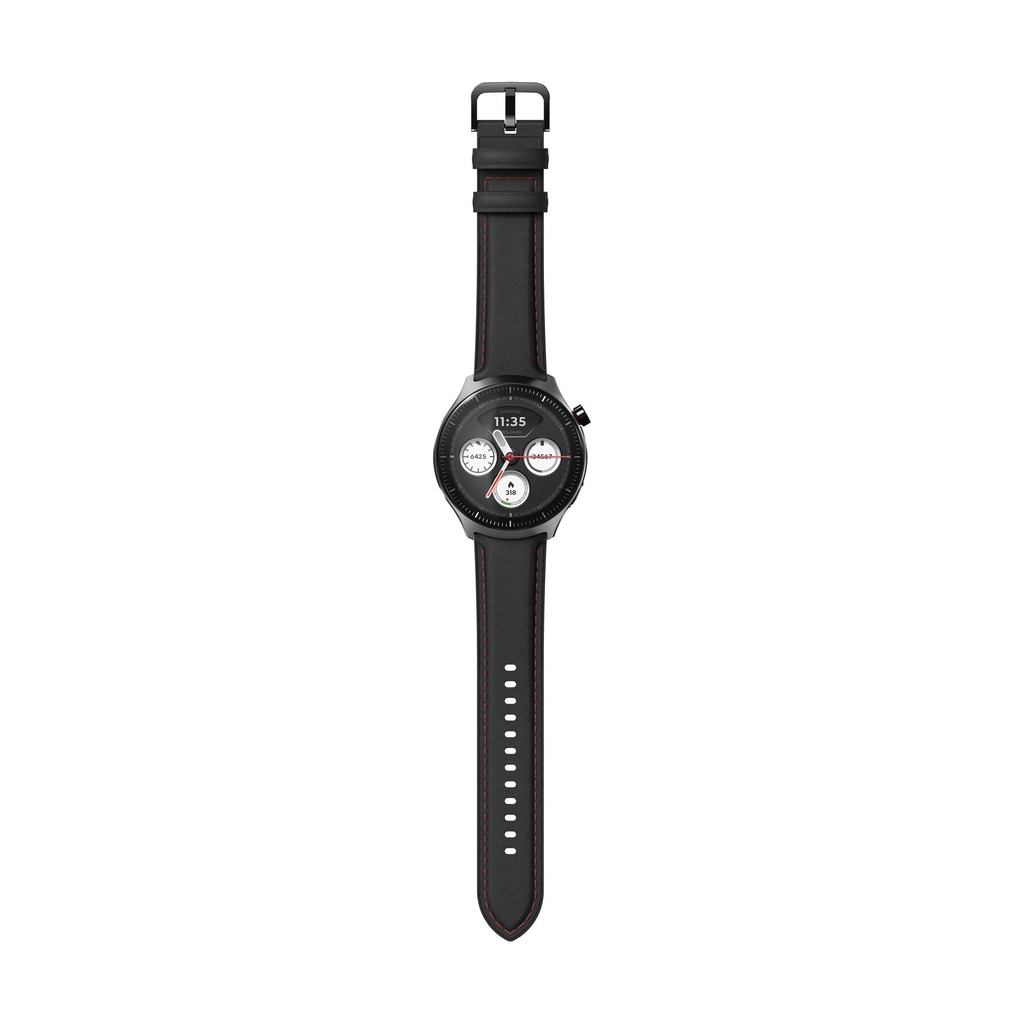 Motorola moto watch ultra 4G 46 mm Acero inoxidable (Stainless steel) + correa Silicona, Cuero Negro, Burdeos