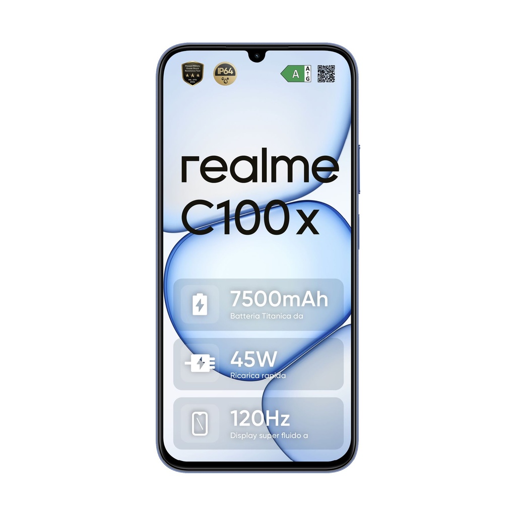 Smartphone Realme C100X 4GB/ 256GB/ 6.8"/ Azul