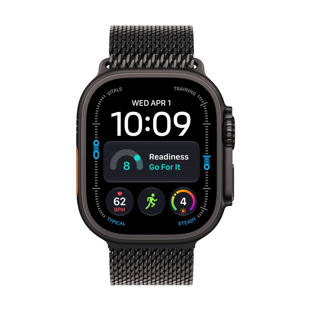 Apple Watch Ultra 4 GPS + Cellular 49mm Titanio Negro con Correa Milanese Loop Negro (Black) - Talla M