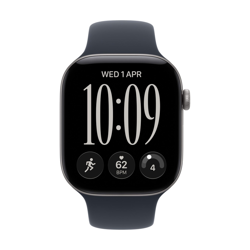 Apple Watch Series 12 GPS 42mm Aluminio Gris Espacial y Correa Deportiva Azul Marino - Talla S/M