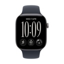 Apple Watch Series 12 GPS 42mm Aluminio Gris Espacial y Correa Deportiva Azul Marino - Talla S/M