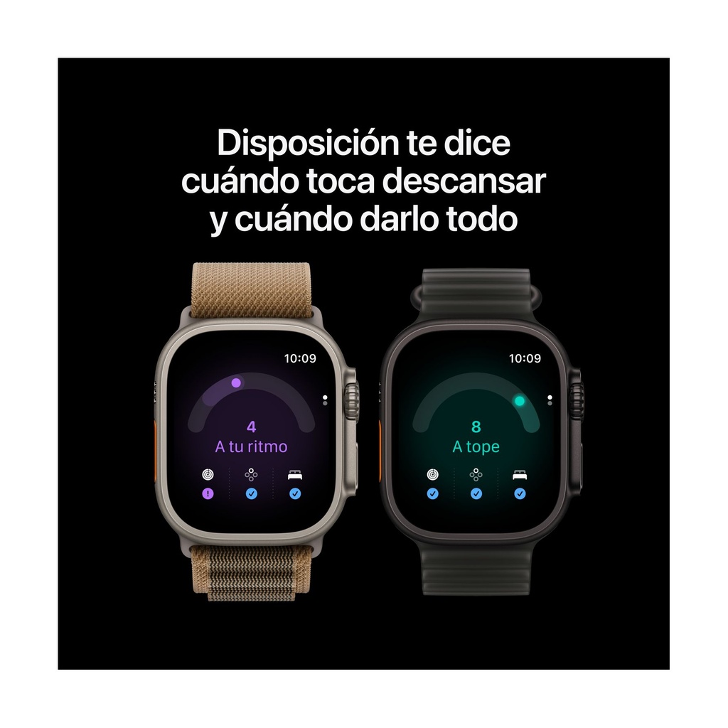 Apple Watch Ultra 4 GPS + Cellular 49mm Titanio Natural con Correa Trail Loop Arena (Sand) - Talla M/L
