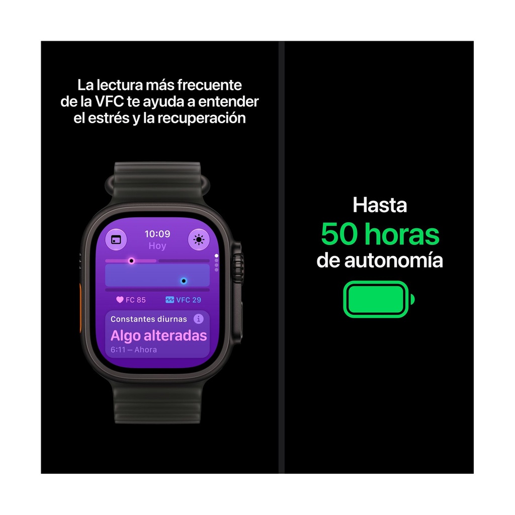 Apple Watch Ultra 4 GPS + Cellular 49mm Titanio Natural con Correa Trail Loop Arena (Sand) - Talla M/L