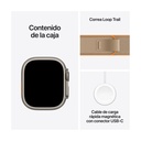 Apple Watch Ultra 4 GPS + Cellular 49mm Titanio Natural con Correa Trail Loop Arena (Sand) - Talla M/L