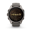 Garmin Fenix 9 Titanio con Correa de Silicona Gris