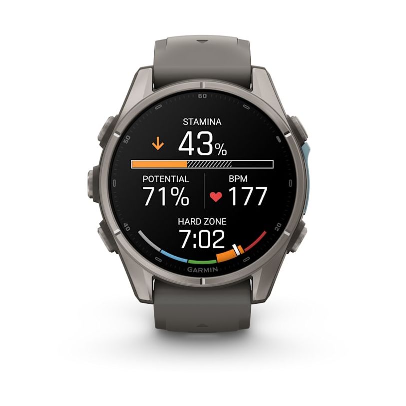 Garmin Fenix 9 Titanio con Correa de Silicona Gris