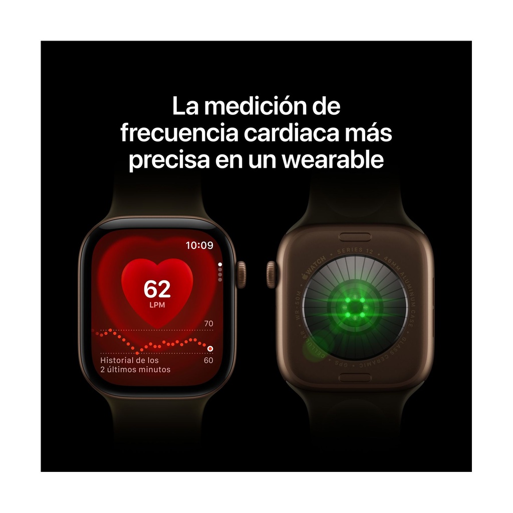 Apple Watch Series 12 GPS + Cellular 46mm Titanio Oro Brillante con Correa Milanese Loop Oro Brillante M/L