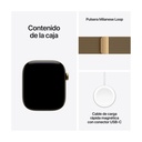 Apple Watch Series 12 GPS + Cellular 46mm Titanio Oro Brillante con Correa Milanese Loop Oro Brillante M/L