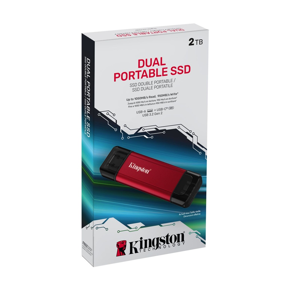 2TB DUAL USBA/C PORTABLE SSD