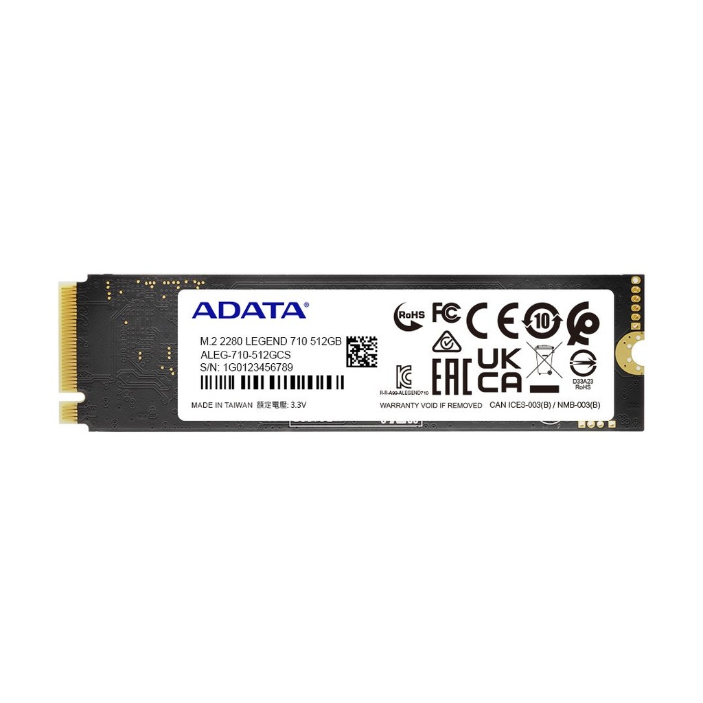 ADATA SSD LEGEND 710 512GB PCIe Gen3 x4 NVMe 1.4