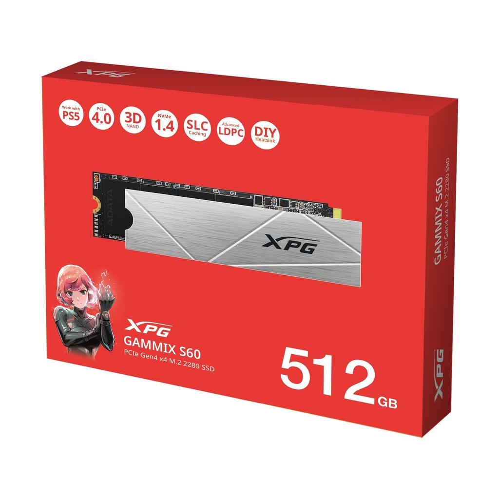 ADATA XPG SSD GAMMIX S60 512GB PCIe Gen4 x4