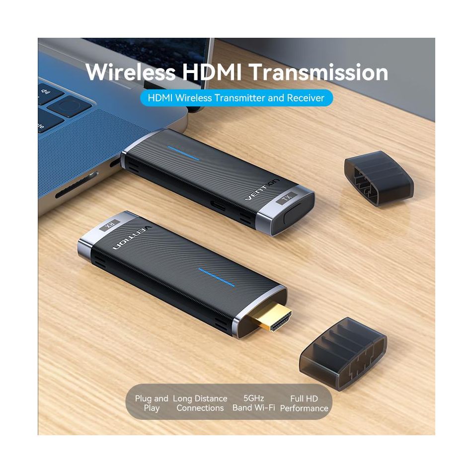 Adaptador de vídeo inalámbrico HDMI a HDMI Vention ADCL0