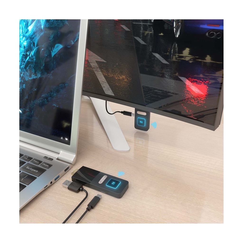 Adaptador/Transmisor de vídeo inalámbrico HDMI Aisens ASWL-H2K30M001-BK