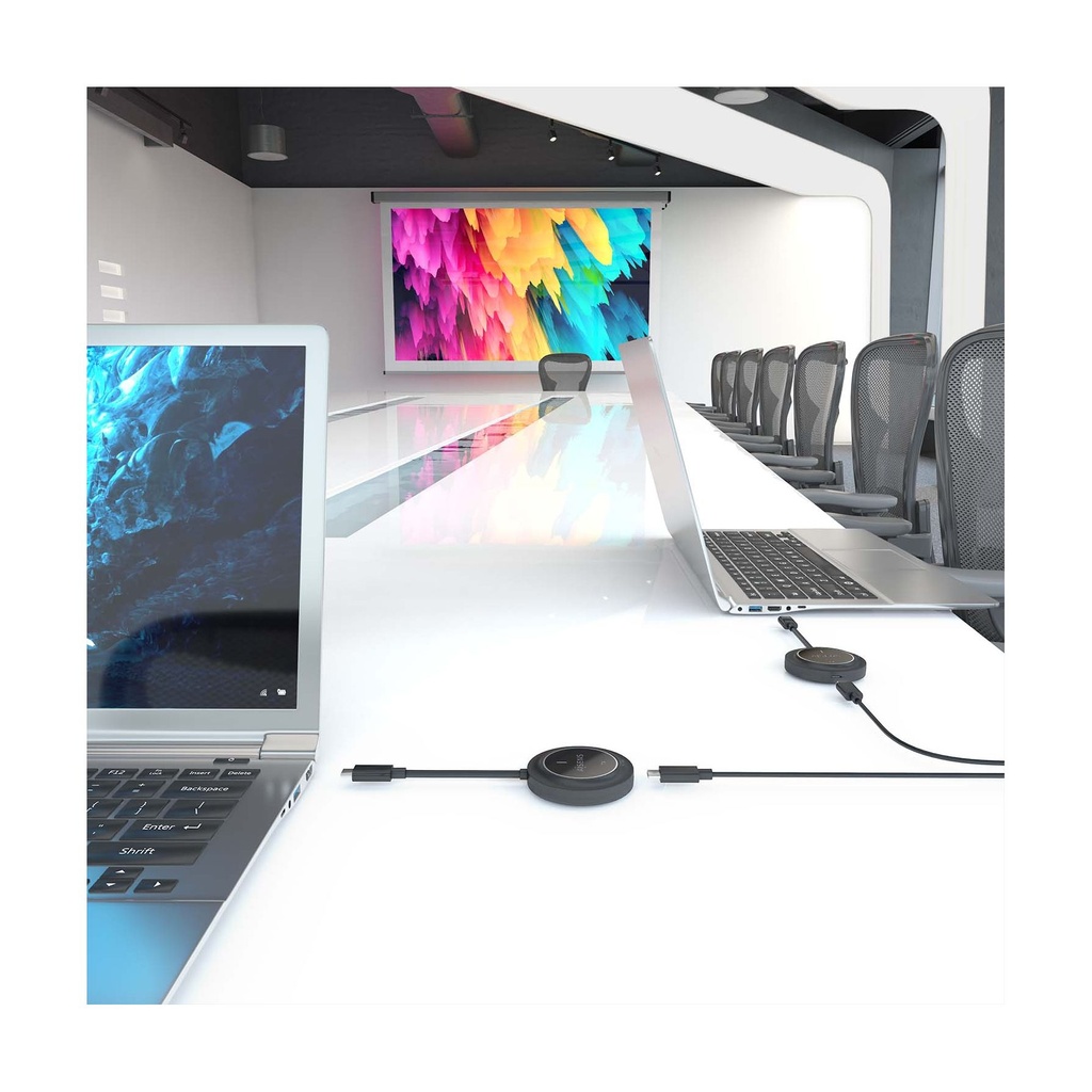 Adaptador/Transmisor de vídeo inalámbrico USB Tipo-C - HDMI Aisens ASWL-H2KC30M004-BK/ 100W