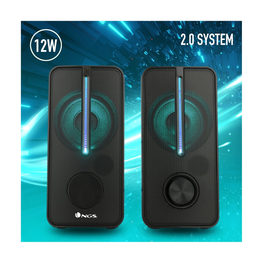 NGS GSX-150/ 12W/ 2.0/ Black Speakers