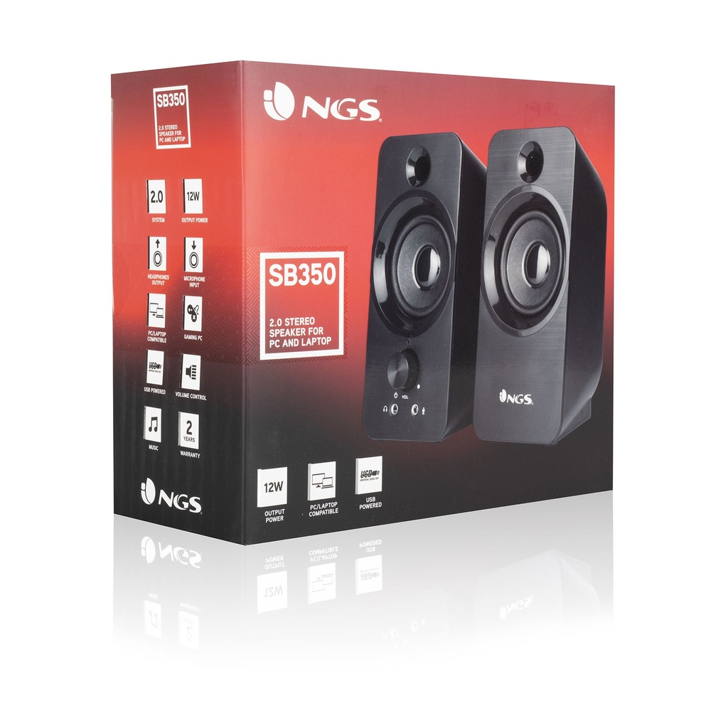 Altavoces NGS SB350/ 12W/ 2.0