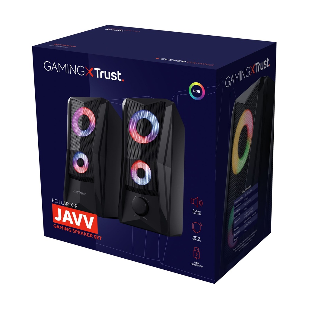 Trust Gaming GXT 606 JAVV/ 12W/ 2.0/ Black Speakers