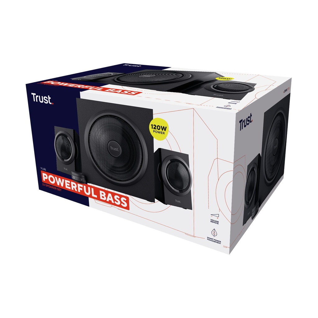 Altavoces Trust Yuri/ 120W/ 2.1