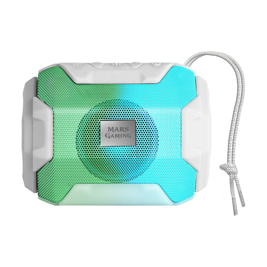 Altavoz con Bluetooth Mars Gaming MSBAXW/ 10W/ 1.0/ Blanco