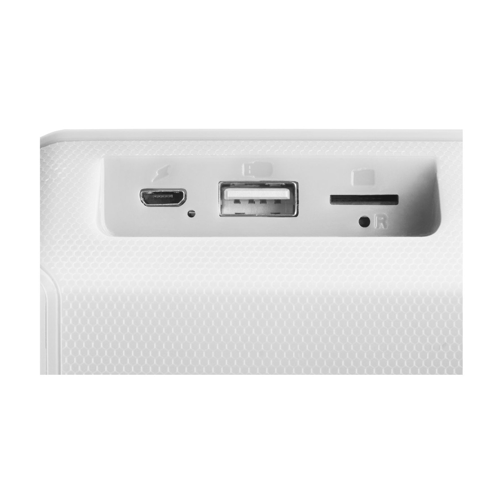 Altavoz con Bluetooth Mars Gaming MSBAXW/ 10W/ 1.0/ Blanco