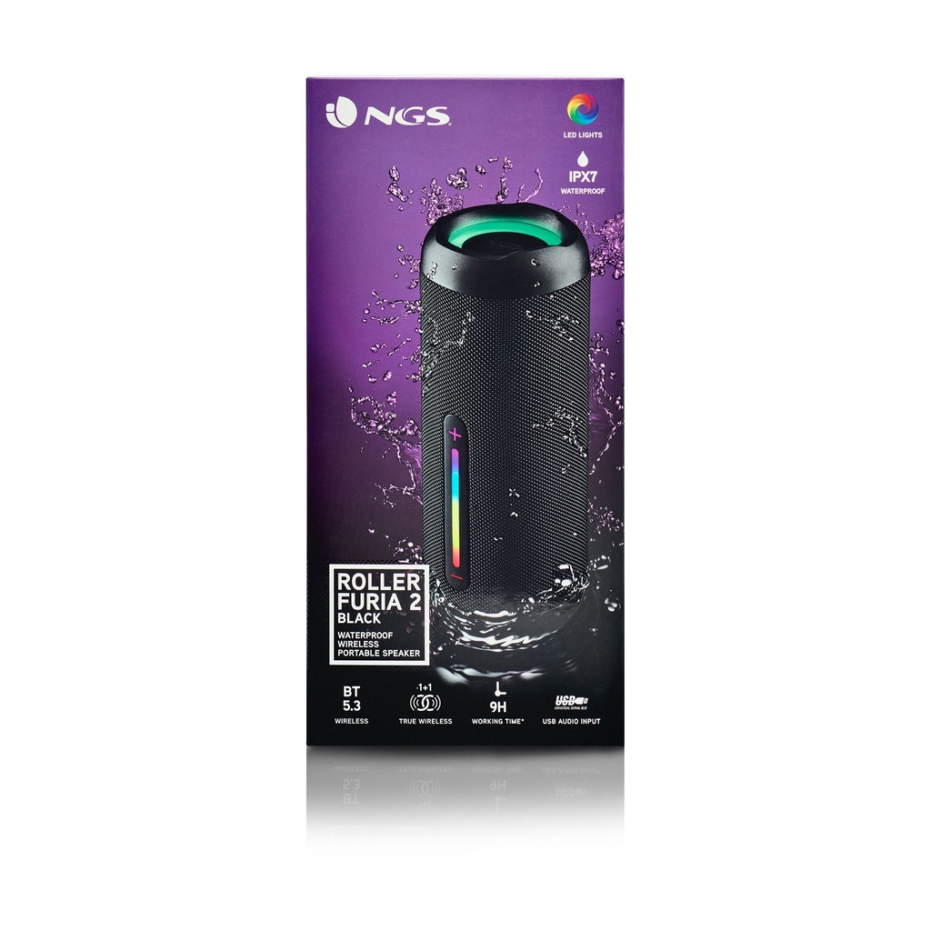 Altavoz con Bluetooth NGS Roller Furia 2/ 30W/ 2.0