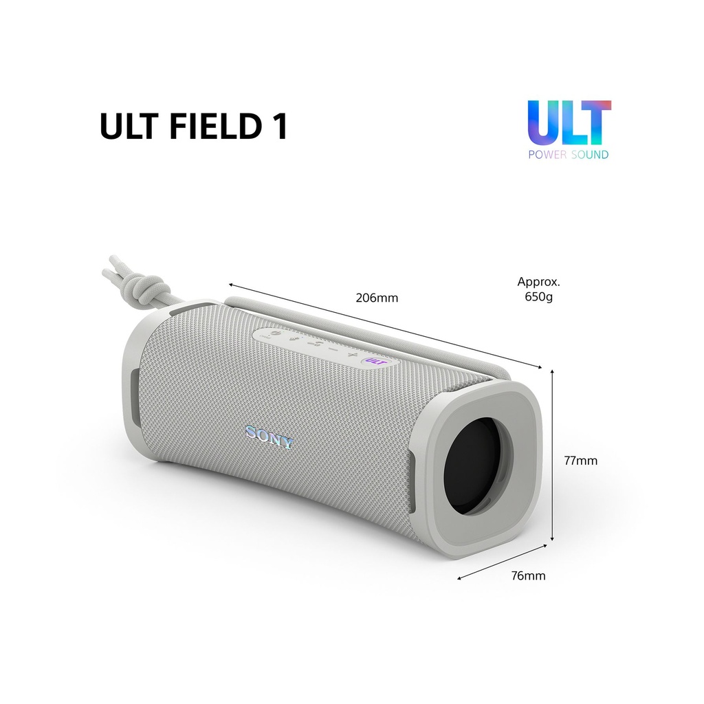Altavoz con Bluetooth Sony ULT FIELD 1/ 2.0/ Blanco