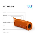 Altavoz con Bluetooth Sony ULT FIELD 1/ 2.0/ Naranja