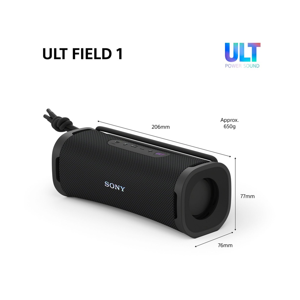 Altavoz con Bluetooth Sony ULT FIELD 1/ 2.0/ Negro