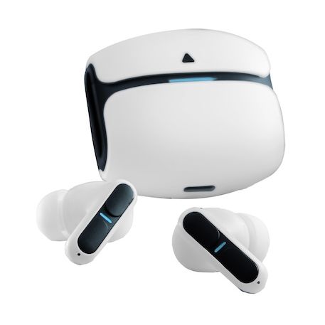 Auriculares Bluetooth Leotec TWS Gaming Nebula Fit con estuche de carga/ Autonomía 7.5h/ Blancos