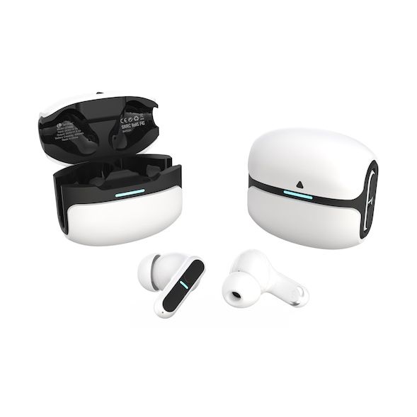 Auriculares Bluetooth Leotec TWS Gaming Nebula Fit con estuche de carga/ Autonomía 7.5h/ Blancos