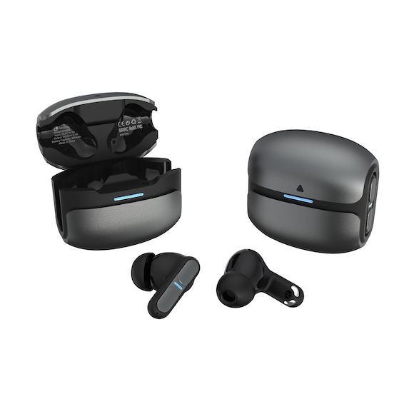 Auriculares Bluetooth Leotec TWS Gaming Nebula Fit con estuche de carga/ Autonomía 7.5h/ Negros