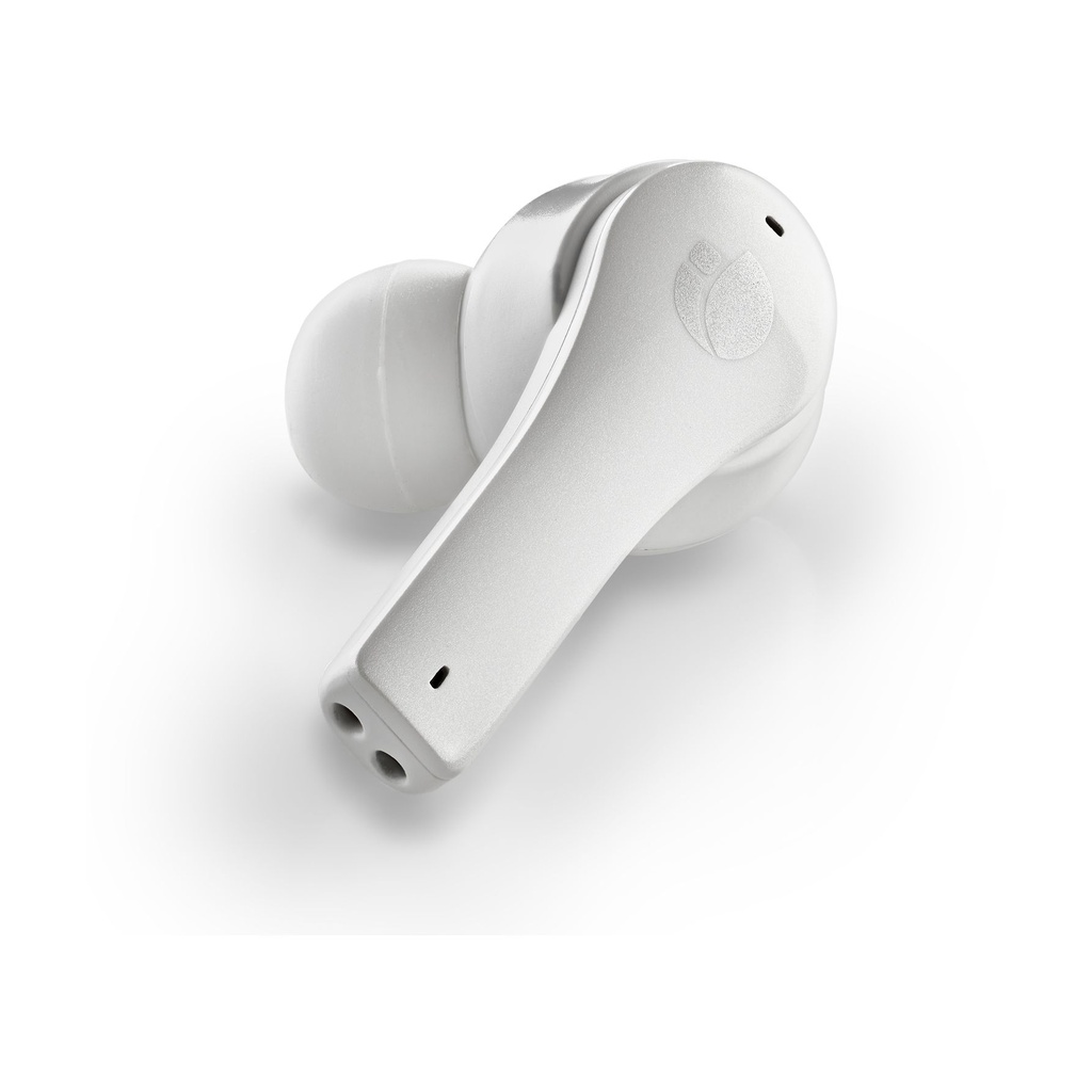 Auriculares Bluetooth NGS Ártica Bloom con estuche de carga/ Autonomía 6h/ Blancos