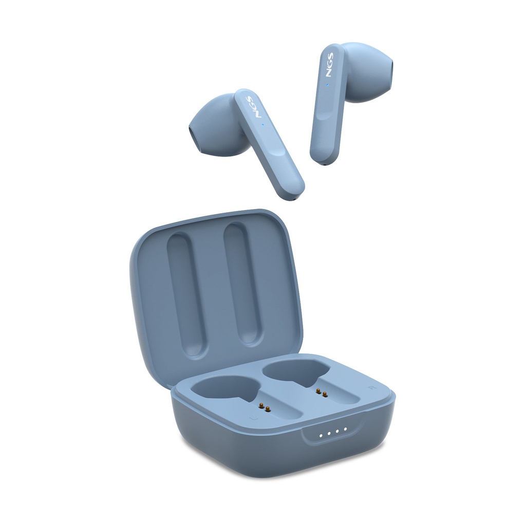 Auriculares Bluetooth NGS Ártica Move con estuche de carga/ Autonomía 7h/ Azules