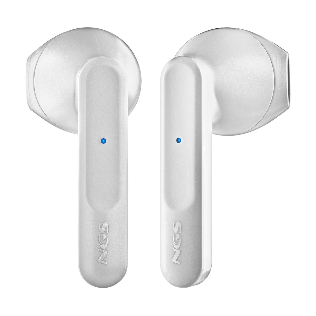 Auriculares Bluetooth NGS Ártica Move con estuche de carga/ Autonomía 7h/ Blancos