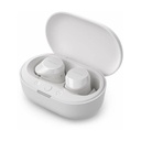 Auriculares Bluetooth Philips TAT1209 con estuche de carga/ Autonomía 6h/ Blancos