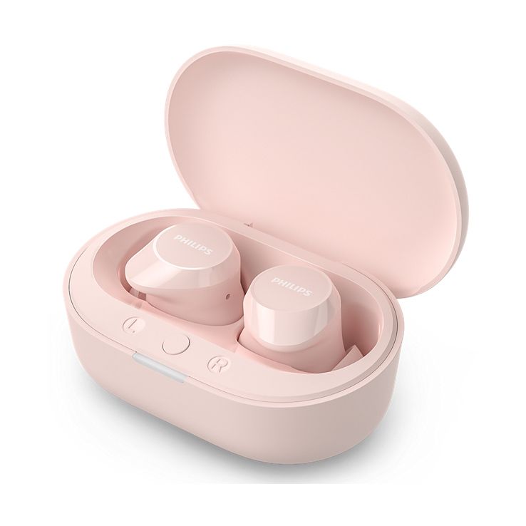 Auriculares Bluetooth Philips TAT1209 con estuche de carga/ Autonomía 6h/ Rosas