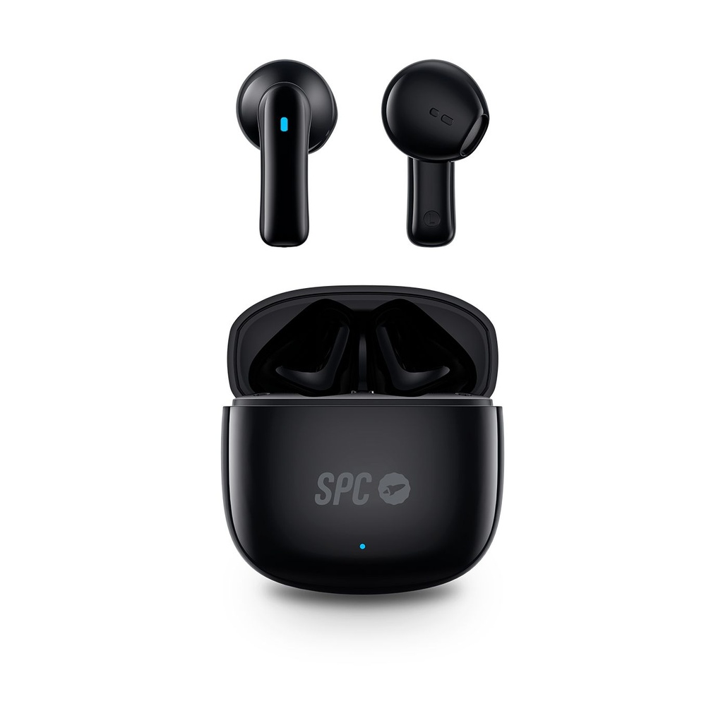 Auriculares Bluetooth SPC Zion 2 Play con estuche de carga/ Autonomía 7h/ Negros
