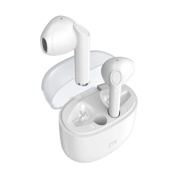 Auriculares Bluetooth ZTE Buds 2 con estuche de carga/ Autonomía 5h/ Blancos